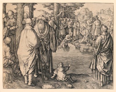 Doop van Christus door Lucas van Leyden