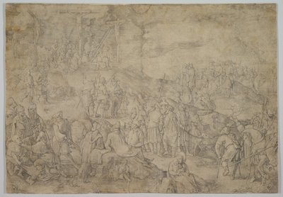 Calvarie Golgotha, 1517 door Lucas van Leyden