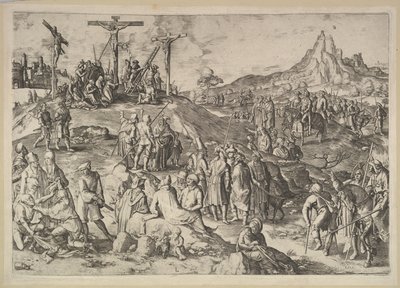 Calvarie Golgotha, 1517 door Lucas van Leyden