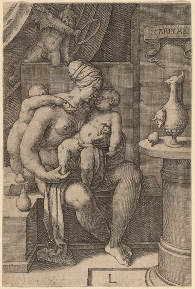 Liefdadigheid door Lucas van Leyden