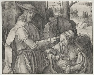 Christus als Tuinman Verschijnt aan St. Maria Magdalena door Lucas van Leyden