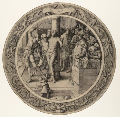 De geseling van Christus (De Ronde Passie) door Lucas van Leyden