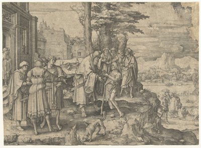 De terugkeer van de verloren zoon door Lucas van Leyden