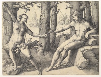 De Val van de Mens, 1530 door Lucas van Leyden