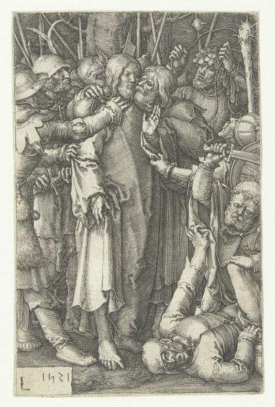Gevangenneming van Christus door Lucas van Leyden