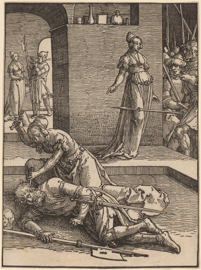 Jael doodt Sisera door Lucas van Leyden