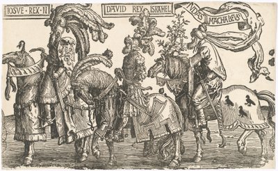 Jozua, David, Judas Makkabeüs door Lucas van Leyden