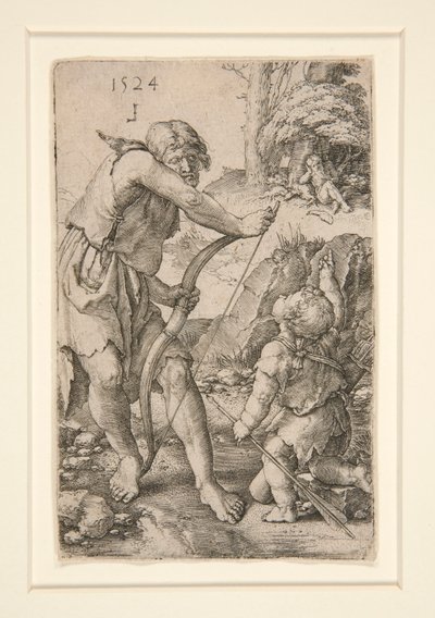 Lamech en Kaïn door Lucas van Leyden