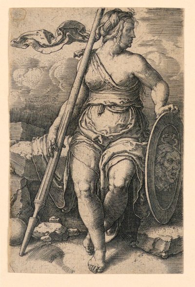 Pallas Athena (Minerva) door Lucas van Leyden