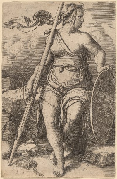 Pallas Athene door Lucas van Leyden