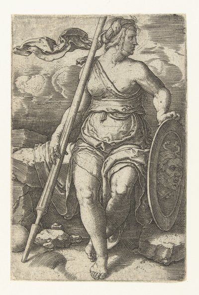 Pallas Athene door Lucas van Leyden