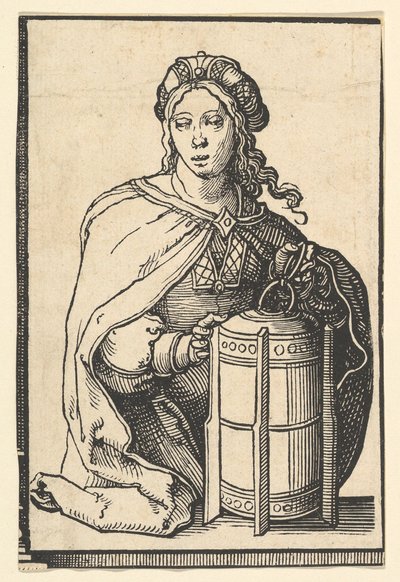 Perzische Sibylle, uit de serie Sibyllen, ca. 1530 door Lucas van Leyden