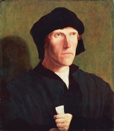 Portret van een 38-jarige man, ca. 1521, door Lucas van Leyden (1494 ca. 1533) door Lucas van Leyden