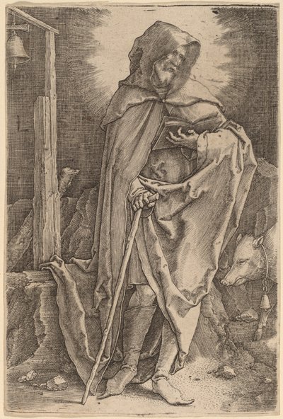 Sint Antonius door Lucas van Leyden