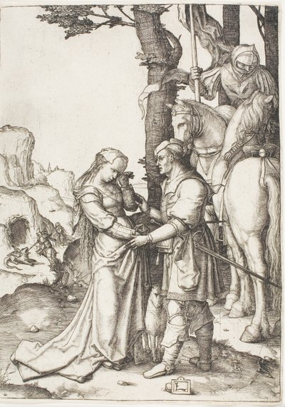 Sint Joris bevrijdt de prinses door Lucas van Leyden