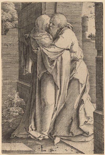Sint Joachim Omhelst Sint Anna door Lucas van Leyden