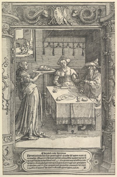 Salome met het hoofd van Johannes de Doper, ca. 1517 door Lucas van Leyden