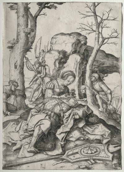 Samson en Delila, c. 1507 door Lucas van Leyden