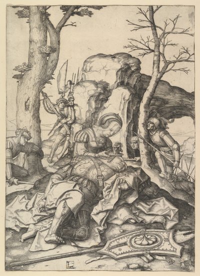 Simson en Delila, ca. 1507 door Lucas van Leyden