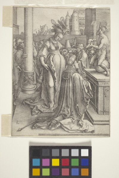 Afgoderij van Salomo door Lucas van Leyden