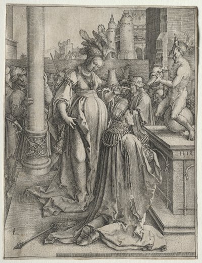 Solomons Afgoderij door Lucas van Leyden