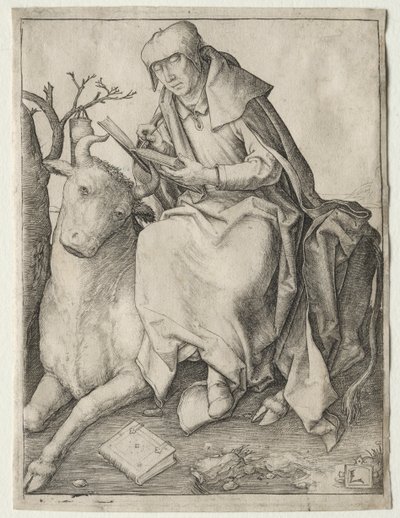 Sint Lucas, ca. 1508 door Lucas van Leyden