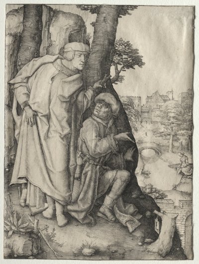 Susanna en de twee ouderlingen door Lucas van Leyden