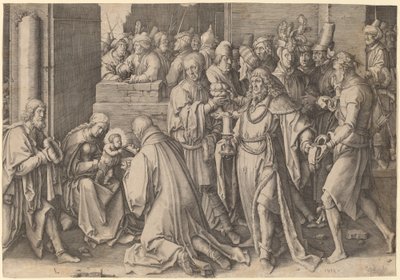 De Aanbidding der Wijzen door Lucas van Leyden