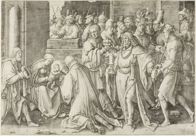 De Aanbidding der Wijzen door Lucas van Leyden