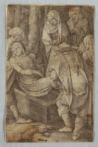 De Graflegging, uit De Passie door Lucas van Leyden