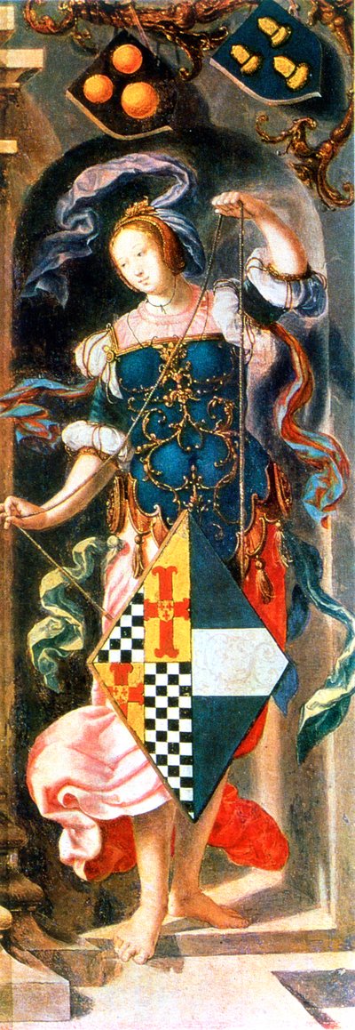De genezing van de blinde man van Jericho (detail), 1531 door Lucas van Leyden