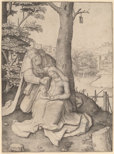 De Heilige Familie door Lucas van Leyden