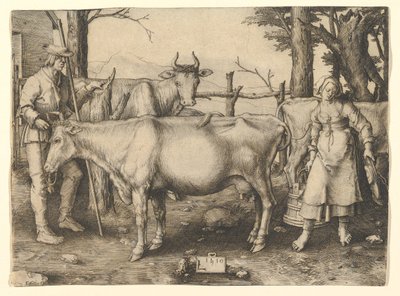 De melkmeid door Lucas van Leyden