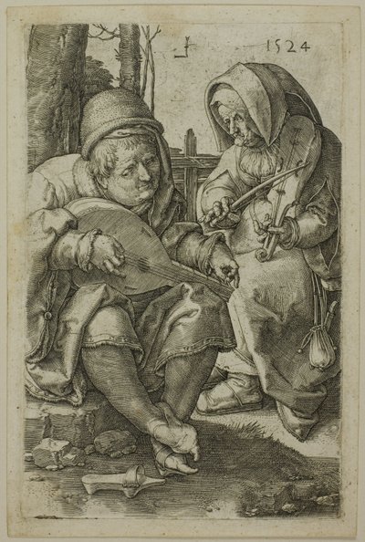 De muzikanten door Lucas van Leyden