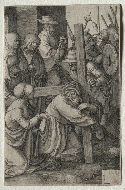 De Passie: Christus Draagt het Kruis door Lucas van Leyden