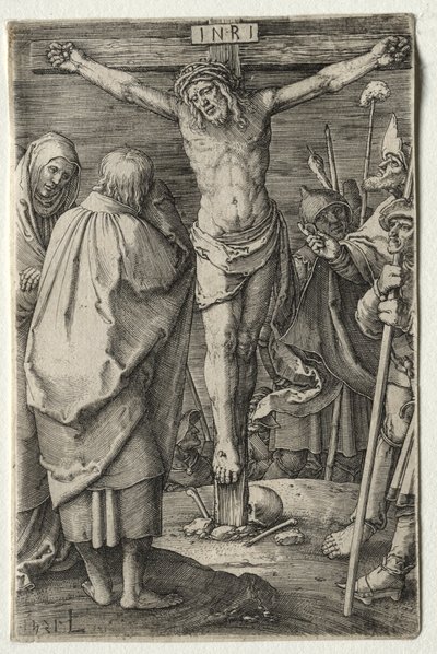 De Passie: De Kruisiging, 1521 door Lucas van Leyden