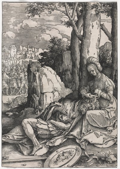 De kracht van vrouwen: Simson en Delila door Lucas van Leyden