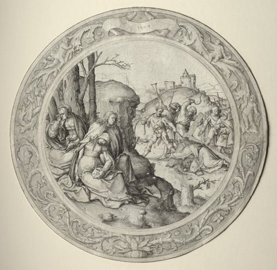 De Ronde Passie: Christus Draagt het Kruis door Lucas van Leyden