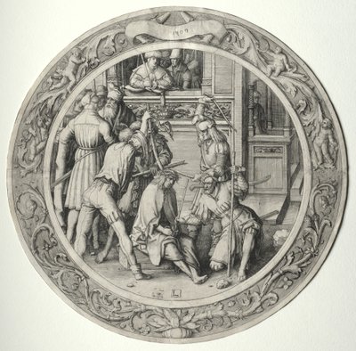 De Ronde Passie: Christus met Doornenkroon door Lucas van Leyden