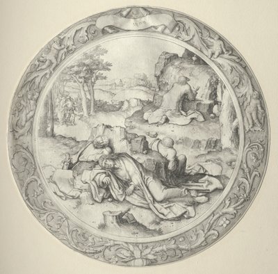De Ronde Passie: Christus in Gethsemane (Agonie in de Tuin) door Lucas van Leyden