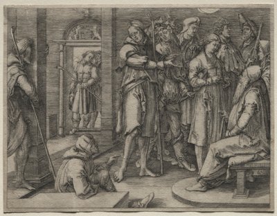 Het verhaal van Jozef: Jozef verklaart zijn droom aan Jakob, 1512 door Lucas van Leyden