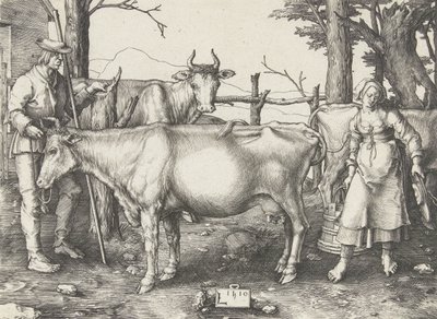 Het Melkmeisje door Lucas van Leyden