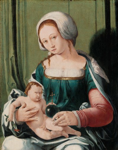 Maagd en Kind, ca. 1530 door Lucas van Leyden