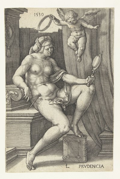 Voorzichtigheid (titel op object) door Lucas van Leyden