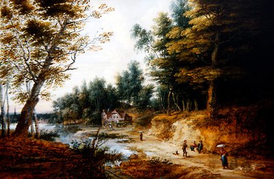 Een Bebost Landschap door Lucas van Uden