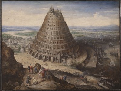 De Toren van Babel door Lucas van Valckenborch