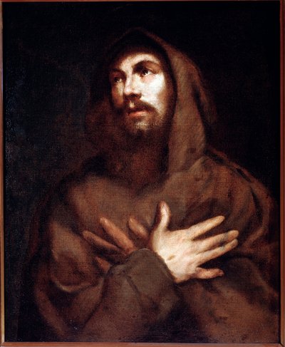 Sint Franciscus van Assisi door Luciano Borzone