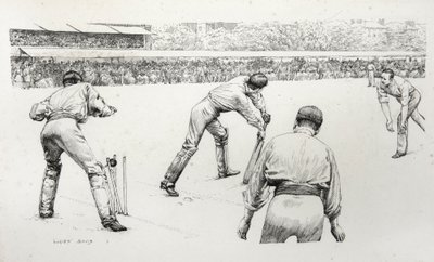 Een wedstrijd op Lords door Lucien Davis