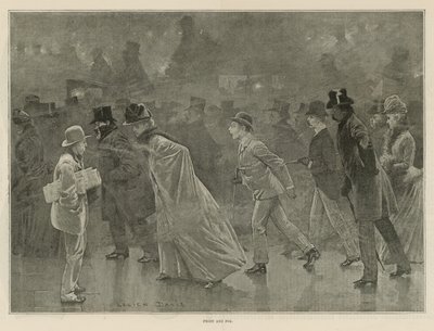 Vorst en mist door Lucien Davis