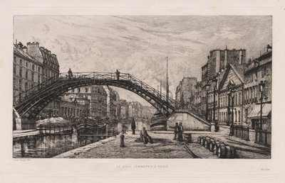 Le Quai Jemmapes in Parijs door Lucien Gautier